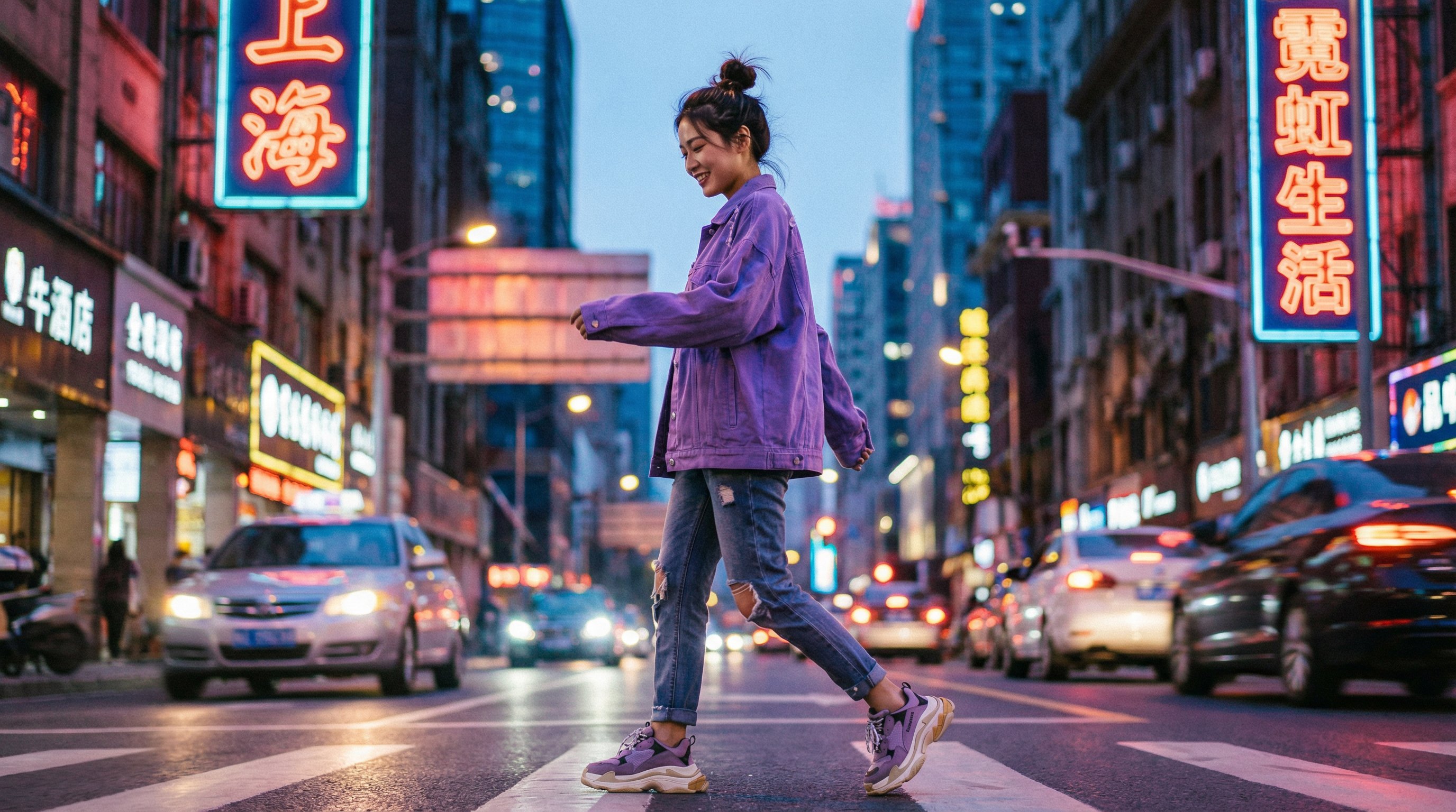 小马拉大车 城市夜景视频